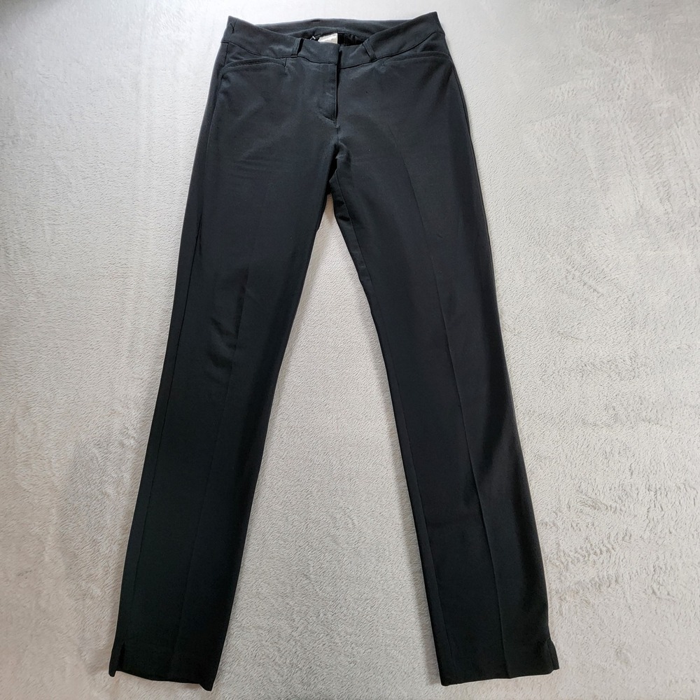 Adidas Golf Pants Womens 6 Black Straight Leg Performance Activewear 31W 30.5L